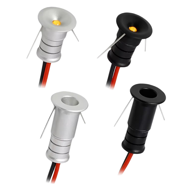 10mm Mini LED Outdoor Spot Light 0.5W12V Waterproof IP65 Recessed Downlight Ceiling Light for Hotels Small Cabinet Aluminum
