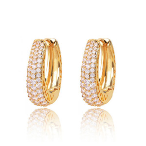 Orecchini a Cerchio Vuoti da Donna, Stile Street, per Uso Quotidiano, Accessorio per Orecchie, Gioielli alla Moda per Outfit - Product Image 2