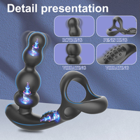 App-gesteuerter 360-Grad-Rotierender Prostata-Massager mit Doppelmotoren, 10 Vibrationsmodi, 100% Wasserdichter Analplug für Männer G-Punkt
