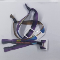 Pulsera desechable poliéster pulsera NXP NTAG213 NTAG 215 NFC carrera evento pulsera ajustable