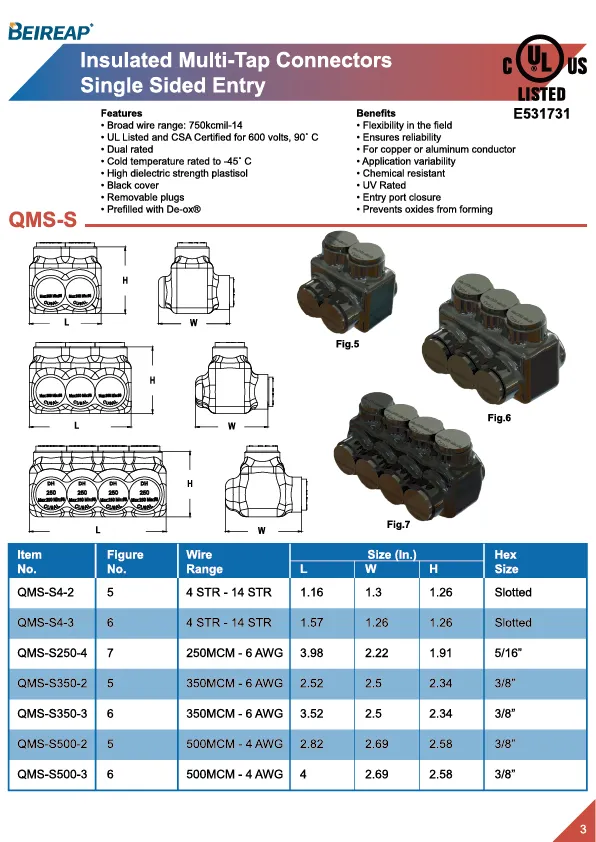 Chinese Fabriek Zwart Geïsoleerde In-Line Splice Connector Bereik Interconnect Terminals