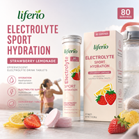 Comprimés effervescents personnalisés sans sucre, aux saveurs naturelles, complexe d'électrolytes pour l'hydratation, suppléments énergétiques pour la nutrition sportive