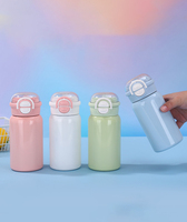 Mini Termo de Acero Inoxidable 304 con Tapa de Pop-Up de un Clic, Taza Térmica Portátil de Bolsillo para Estudiantes