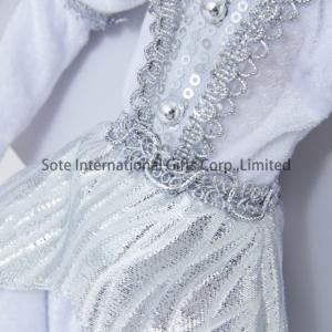 Новинка! Декор для рождественской елки: плюшевый эльф-кукла, серебристый, 60 см, на заказ. - Product Image 5