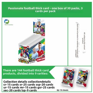 <span class=keywords><strong>Caja</strong></span> Sorpresa de Cartas de Estrellas de Fútbol, Cristiano Ronaldo y Neymar, Juguete para Fanáticos, Colección de Lujo en Papel - Product Image 6