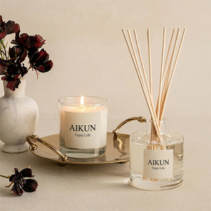 Diffuseur d'huiles essentielles aromathérapeutiques AIKUN Premium, ensemble de bougies parfumées pour salon, chambre à coucher, salle de bain, relaxation - Product Image 3