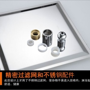 Cabezal de Ducha Ovalado de Acero Inoxidable Huaming Sanitary Ware, 8, 10 y 12 Pulgadas, Cromado, Duradero, Montaje Colgante - Product Image 4