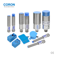 Capteur de Proximité Inductif CORON Série CLJ-A18 M12, Portée de Détection 5mm 8mm, NPN PNP NO NC IP67 pour Connexion par Fiche Métallique