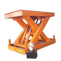 Table élévatrice à ciseaux 50kg 1.26m efficace dans le pont au sol voiture élévateur à ciseaux à plat élévateur à ciseaux hydraulique électrique