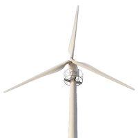 Petites éoliennes horizontales de 5 kW, 10 kW, 20 kW, conçues pour une utilisation domestique, par des entreprises spécialisées dans les turbines, avec un design humanisé.