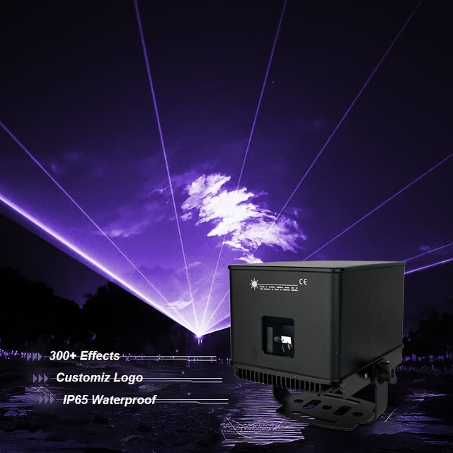 Knight 5w Outdoor Sky Multicolor Animation Dmx512 Laser Light Beam Projector