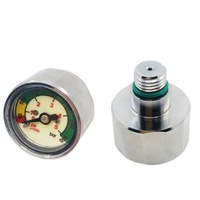 Manomètre de Bouteille Pony Zimakyfa Haute Pression 350BAR/5000 PSI en Cuivre avec Filetages 7/16"-20UNF pour Plongée Sous-Marine Modèle Pneumatique
