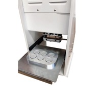 Machine d'encapsulation de capsules de café semi-automatique à scellage inversé, 150 pièces/min, film d'emballage en aluminium à scellage thermique