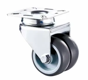 Roda resistente para roda resistente tpr, alta qualidade, personalizada, pp, roda dupla, caster