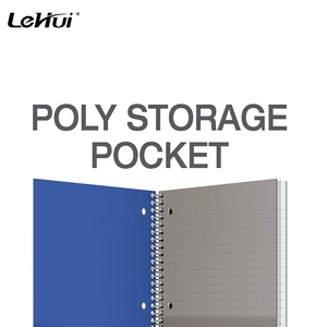 Lehui สมุดโน๊ตโพลี100 1แผ่นขนาด9x11นิ้ว1แผ่นพร้อมกฎวิทยาลัยและผ้าคลุมหลากสี - Product Image 3