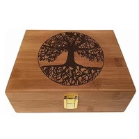 Boîtes de rangement en bois massif marron foncé écologique personnalisées Boîte en bois à charnière polie dans différents styles, boisé emballé en boîte