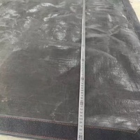 Bâche en PEHD imperméable 250 g/m² en polyéthylène tissé avec ourlet renforcé, poignée et anneau en D avec fermeture éclair pour plateau plat