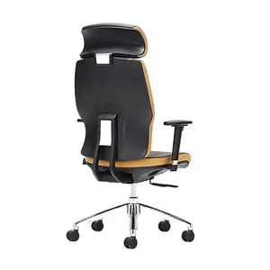 Mobili da ufficio di lusso comodo capo Manager in pelle ergonomica sedia da ufficio girevole