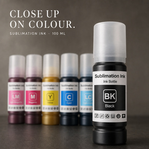 Tinta de Sublimación de 100 ml para Impresora de Escritorio Epson EcoTank Serie L, 6 Colores K C M Y LC LM, Tinta de Transferencia de Calor, Venta al por Mayor - Product Image 1