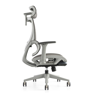 Silla ergonómica de malla con respaldo alto y marco gris nuevo para oficina con diseño moderno para oficina en casa Cadeira Escritorio - Product Image 2