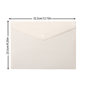 Grande capacità ispessita 18 seta colore <span class=keywords><strong>A4</strong></span> borsa impermeabile ufficio PP File di archiviazione carta di prova trasparente BagA4 cartella - Product Image 4