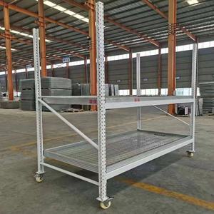 Neues Design Indoor Farming Gewächshaus Bank Ebbe und Flut Mehr schicht ige Micro <span class=keywords><strong>Greens</strong></span> Vertical Grow Rack - Product Image 5