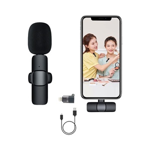 Ensemble de microphones cravate sans fil avec suppression du bruit et clip pour utilisation avec smartphone - Product Image 1
