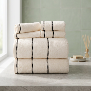 Juego de Toallas de Baño de Algodón Orgánico Ecológico Hipoalergénico de Secado Rápido, Tejido de Color Sólido, Suave y Agradable para la Piel, para Hotel - Product Image 1