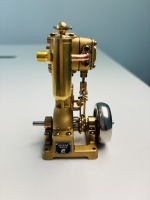 Kit moteur à vapeur miniature réversible monocylindre à mouvement alternatif RW-L1K pour bateau à vapeur RW-BL1K