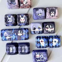 Personality Black But-ler Theme Keycaps Cherry/M-OA Profile PBT Dye Sublimation for Mx Switch 64/68/104/108 Mechanical Keyboard