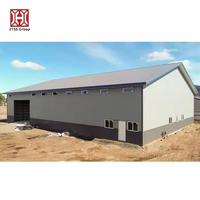 Entrepôt préfabriqué en acier ZTSS résistant aux vents forts, multi-aisles, grand volume
