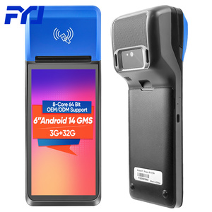 FYJ-F1 6 ''4G Android 14 3G + 32G 64Bit Màn Hình Cảm Ứng Máy POS Thanh Toán Di Động Taxi Xe Không Dây Dữ Liệu Hệ Thống POS Với Máy In - Product Image 1