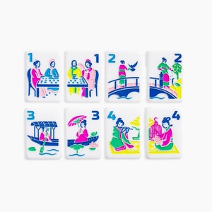 Juego de Mahjong Americano Portátil de Alta Calidad, 160 Fichas Blancas Hechas a Mano de Acrílico, Fichas de Madera de Lujo, Juego de Casino para el Hogar, Melamina - Product Image 4