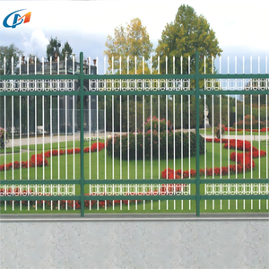 <span class=keywords><strong>Prix</strong></span> d'usine en fer forgé soudé traité thermiquement clôture murale décorative galvanisée lance clôture maison jardin utilisé - Product Image 5