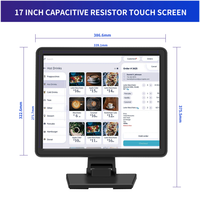 Monitor de Escritorio LED de Alta Resolución con Pantalla Táctil USB VGA LCD de 15 17 19 Pulgadas 4:3 para Negocios