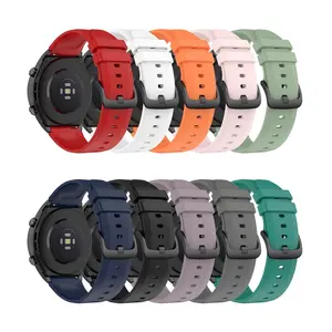 Оптовая продажа с завода, силиконовый резиновый ремешок 22 мм для наручных часов Xiaomi Mi Watch S1, умные часы