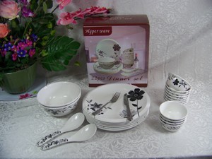 Ensemble de <span class=keywords><strong>vaisselle</strong></span> de table en mélamine 22 pièces, meilleure vente d'usine, personnalisé, santé, vente en gros - Product Image 6