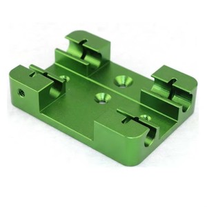 Placa Base de Aleación de Aluminio 6061/7075 Mecanizada por CNC Personalizada, Anodizado Verde, Fresado de Precisión, Piezas Mecánicas, Servicio OEM ODM - Product Image 5