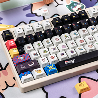 PBT Sublimation Anime Theme Side Light Transmission Mx Keycaps Gaming Cherry Profile Mechanical Keyboard Keycaps