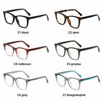 Montures de lunettes optiques en acétate pour femmes, vente en gros, stock mixte, liquidation, montures optiques en acétate unisexes
