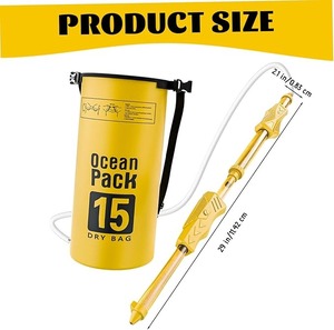 Pistolets à eau pour enfants, pistolet à eau à longue portée avec réservoir à dos (15L), jouets d'été en PVC pour la plage, arroseur pour enfants en plein air - Product Image 6