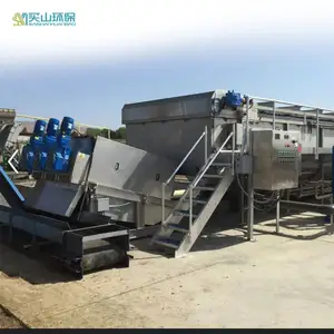 Wastewater Treatment Sludge Dewatering Screw Press Mesin Press Sludge Disc Sludge Press