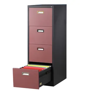 Factory Cheap Steel 4 Drawer Vertical Custom Cupboard File Cabinet For Sales