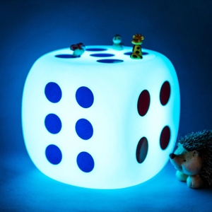 Taburete de Dados de Plástico Luminoso con LED - Product Image 2