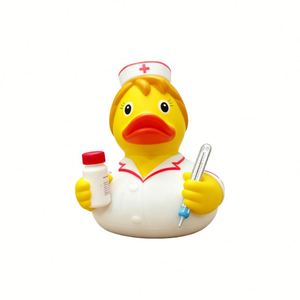 Jouet promotionnel 2025 : Canard infirmière en vinyle, jouet de bain flottant en caoutchouc pour bébés, idéal pour soulager le stress des enfants - Product Image 2