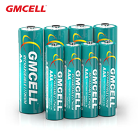 بطاريات ليثيوم قابلة لإعادة الشحن من GMCELL نوع AA وAAA بجهد 1.5 فولت مع شاحن وصندوق تخزين