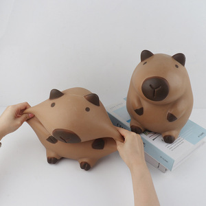 Nuevos Juguetes de Peluche de Capibara Suaves y Lindos, Juguetes de TPR para Apretar, Juguetes Antiestrés para Niños y Adultos, Tamaño Grande - Product Image 2