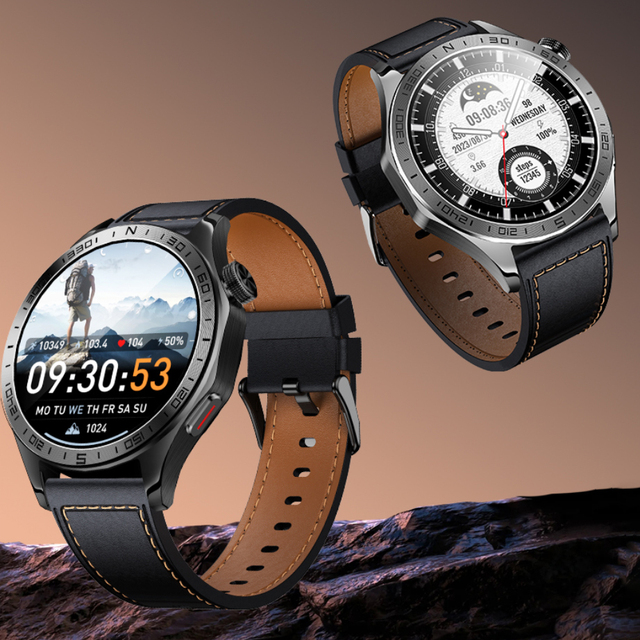 1.43'' AMOLED Screen Smart Watch AI Voice Assistant BT Call Unisex Fitness Health Monitoring GPS Wireless Charging