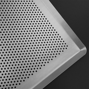Perforated Rectangular Baking Pan 400x300mm Aluminum Alloy Silver Anodized Finish For Commercial And Home Baking - Product Image 4