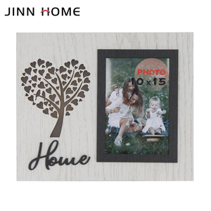 Jinn Home 4x6 "Cadre <span class=keywords><strong>photo</strong></span> en bois gravé au laser Cadre <span class=keywords><strong>photo</strong></span> commémoratif et cadre <span class=keywords><strong>de</strong></span> message texte pour cadeau <span class=keywords><strong>de</strong></span> <span class=keywords><strong>famille</strong></span> - Product Image 2